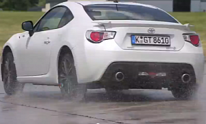 Germans Get a Toyota GT 86 Test Drive in the Wet