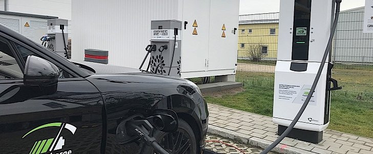 Porsche fast charges a car for 100 km in three minutes