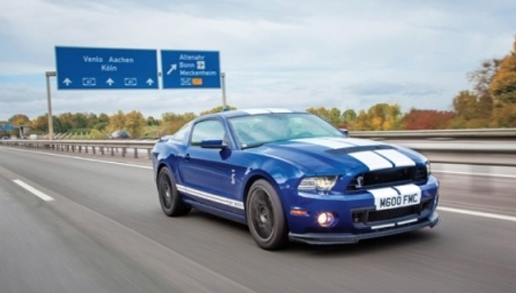 Shelby Mustang GT500 on Autobahn
