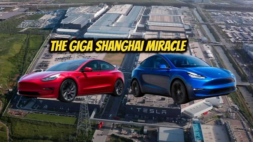 Model 3 and Model Y at Giga Shanghai
