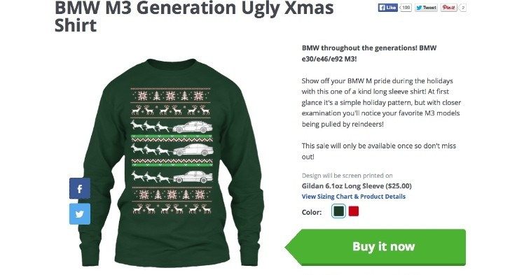 Ugly BMW M3 Christmas Shirt