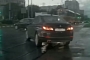 Ghost Mercedes-Benz C-Class Cuts Off BMW 5 Series in Russia