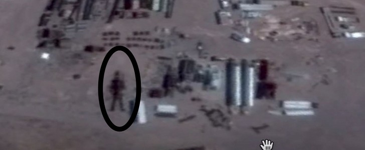 Giant alien robot spotted at Area 51 in Nevada, U.S. 