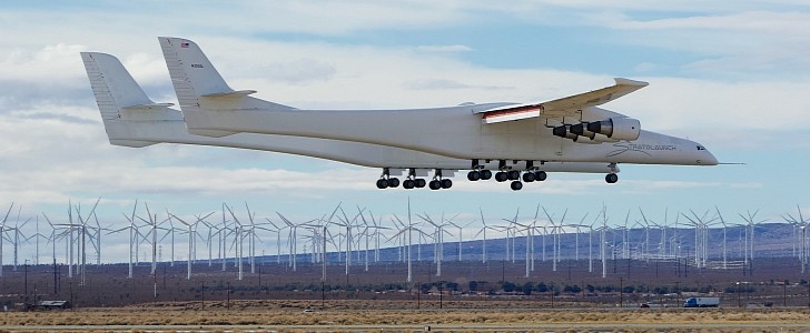 Stratolaunch massive carrier aircraft completes third test flight