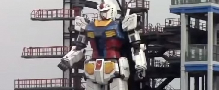 RX-78-2 Gundam replica being tested in Japan