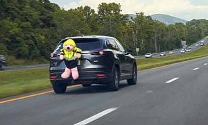 Giant Pink Teddy Strapped on a Car Determines Situational Awareness in Drivers