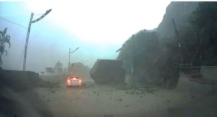 Keelung Badouzi, in Taiwan mudslide