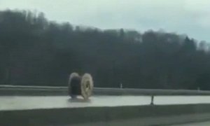 Giant Spool of Wire Goes "Final Destination" on Highway