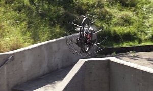 Gimball Rescue Drone Jumps Like an Insect Through Unapproachable Terrain