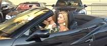 Girl Driving Supercars in Monaco
