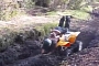 Girl Sticks ATV in Mud, Faceplant Follows