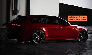 Giulia Quadrifoglio Wagon Lurks in the CGI Shadows Waiting for Its M3 Touring Romeo