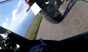 Gixxer Rider Does Not Keep Distance and Spills Silly