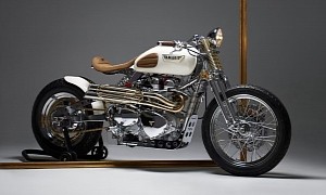 Glamorous Triumph Bonneville Circe Finds There’s No Such Thing as Too Much Brass or Chrome