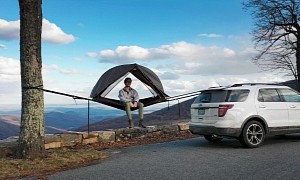Glamp Absolutely Anywhere in the World With Aerial A1 Tent: Needs Trees or Cars