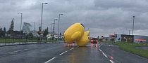 Glasgow Dealership's Giant Inflatable Duck Goes on a Rampage