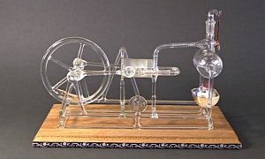 Glass Steam Engine Works Like 18th Century Witchcraft