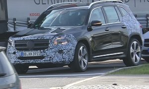 GLB-Class Spied in Germany With Minimal Camo, Looks Ready to Debut