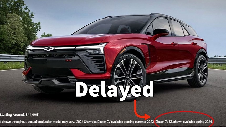 GM delays the Chevrolet Blazer EV SS launch