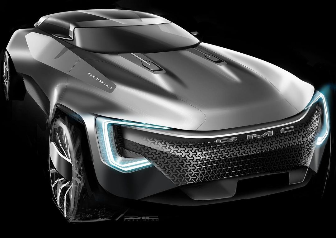 GM Design Flaunts “Powerful” GMC Denali SUV Design Study, Glimpse Into