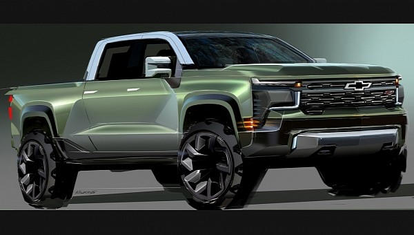 Chevrolet pickup truck ideation sketch by GM Design