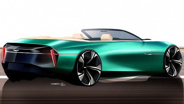 GM Design Cadillac Convertible Ideation Sketch rendering 