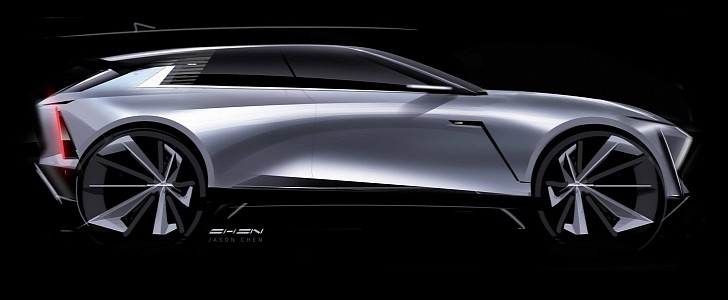 GM Design sporty CUV sketch possible Chevy Camaro rendering 