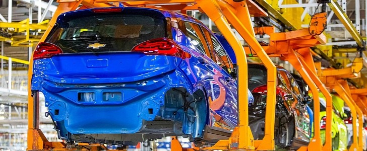 Chevrolet Bolt EV production at Lake Orion assembly pant