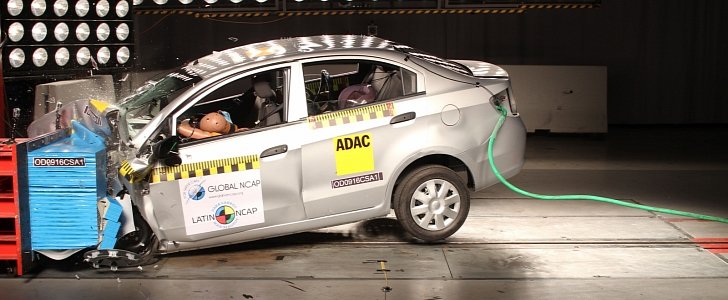 Chevrolet Sail tested by Latin NCAP