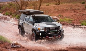 GMC Canyon AT4 OVRLANDX Has Red Beadlock Beauty Rings, All the Adventure Gear You Want