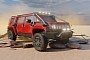 GMC Hummer EV Shows Apocalyptic SUV and Six-Wheel Truck Looks Via Catchy Renders