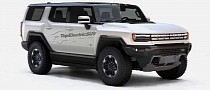 GMC Hummer SUV Rendered, Should Feature Removable Roof Panels