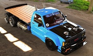 GMC Syclone "Boost Bomb" Flexes Twin-Turbo Muscle in Big Rig Rendering