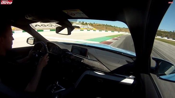 2015 BMW M3 on the track