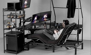 Go Straight From Sleeping to Playing Video Games With the Bauhutte Electric Gaming Bed