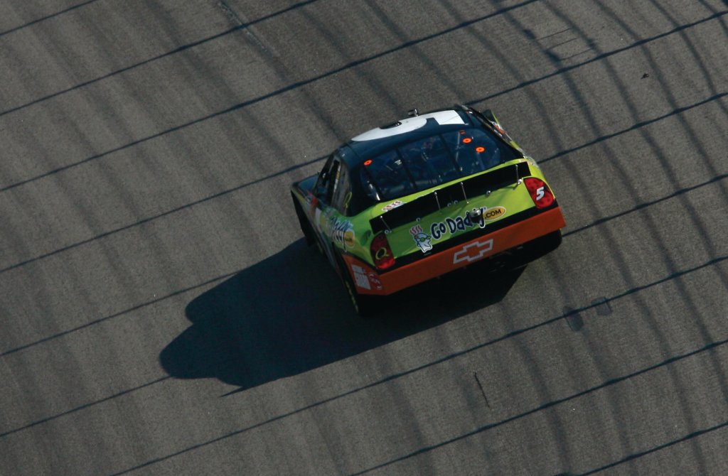 Dale Earnhardt Jr., driver of the #5 GoDaddy.com Chevrolet at the O'Reilly 300 at Texas Motor Speedway (2008)
