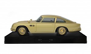 Gold Aston Martin DB5 Model Car Heading to Auction