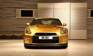 Gold Nissan GT-R Created by Fastest Man in the World, Usain Bolt