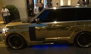 Gold Range Rover with Hamann Mystere Kit Spotted