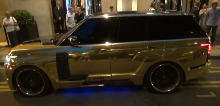 Gold Range Rover with Hamann Mystere Kit Spotted