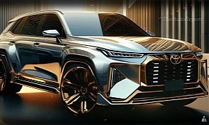 Golden 2025 Toyota Crown SUV Shines a Bit Too Brightly as Rendered