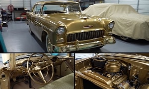 Golden-Plated 1955 Chevrolet Bel Air Pays Tribute to GM's 50 Millionth Car
