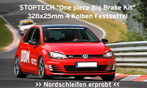 Golf 7 GTI Stoptech One Piece Big Brake Kit Test