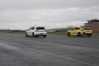 Golf GTI Clubsport Drag Races Civic Type R and Megane RS for Quarter-Mile Glory