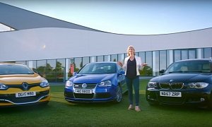 Golf R32, BMW 130i and Megane RS Battle for Your Classic Hot Hatch Money