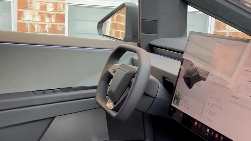 Tesla Cybertruck with Tactical Grey interior
