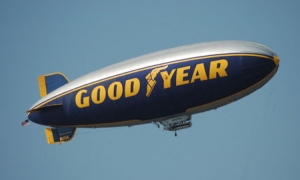Goodyear Blimp Supports the National Tire Safety Week