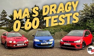Goofy Motor Addicts Test a Tuned VW Golf R, Megane RS F1, and Old Celica GT-Four