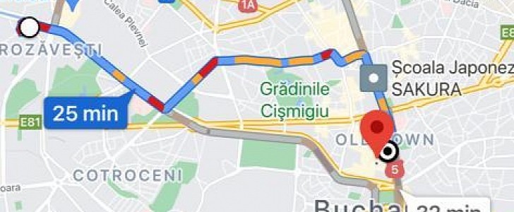 Google Maps routing system