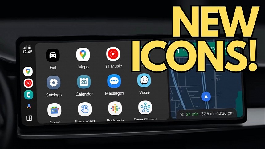 Stock phone icons now on Android Auto